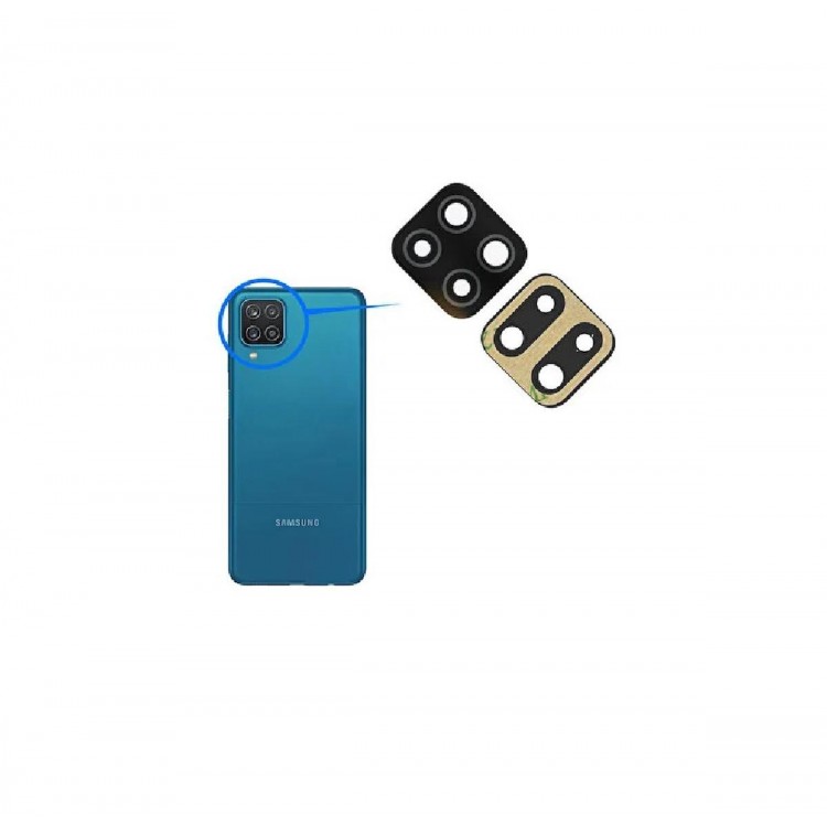 Samsung Galaxy A12 A125F İle Uyumlu Kamera Camı Tekli Set