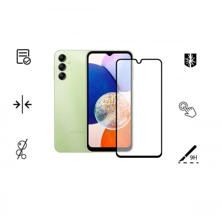 Samsung Galaxy A14 4G 5G İle Uyumlu Kırılmaz Cam 9d Tam Kapatan Süper Glass