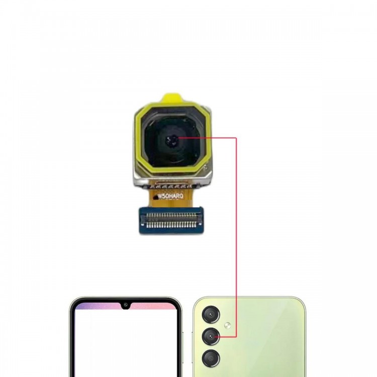 Samsung Galaxy A24 4G A245F İle Uyumlu Arka Kamera