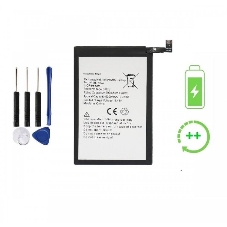 İnfinix Note 10 Pro İle Uyumlu  Güclendirilmis İthal Pil Batarya x695 BL-49JX