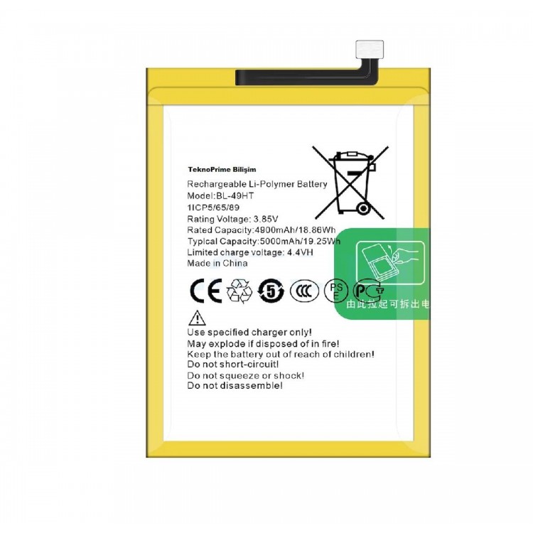 Tecno Camon 16 Pro İle Uyumlu İthal Pil Batarya  CE8 BL-49-HT
