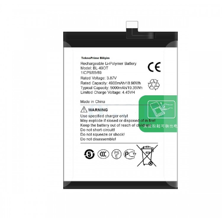 Tecno Spark 20 Pro Plus İle Uyumlu İthal Pil Batarya  KJ7 BL-49OT