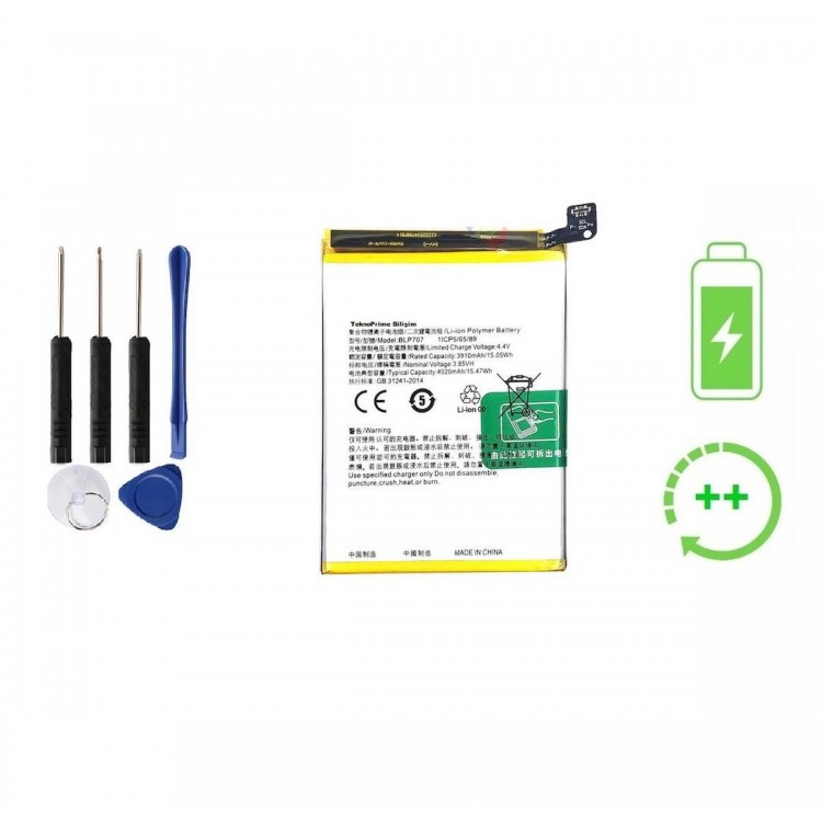 Oppo A9X İle Uyumlu Güçlendirilmiş İthal Pil Batarya BLP707 Oppo A9X İle Uyumlu Güçlendirilmiş İthal Pil Batarya BLP707