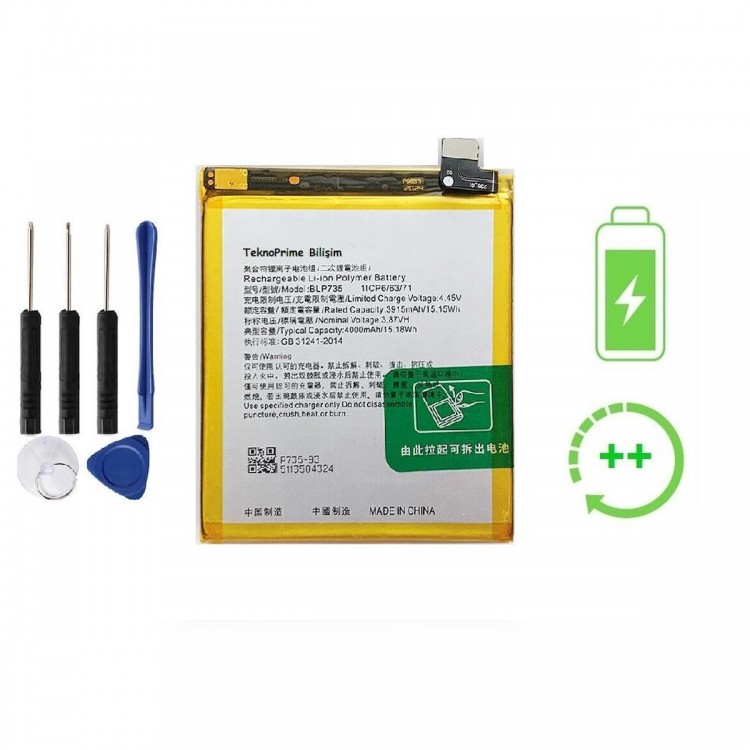 Oppo Reno 2 İle Uyumlu  Güclendirilmis İthal Pil Batarya BLP735