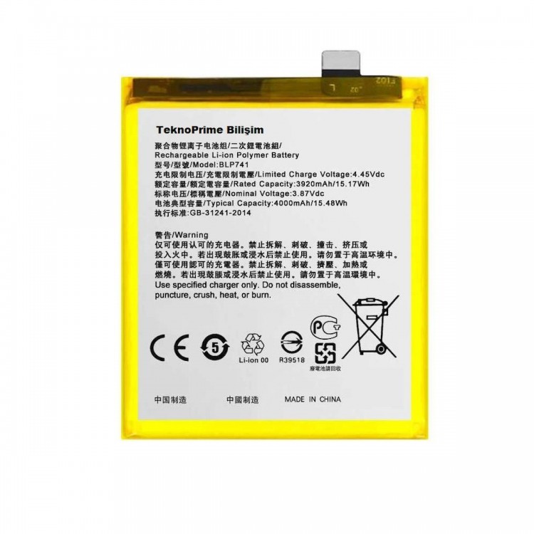 Realme X2 XT ile Uyumlu İthal Pil Batarya BLP741