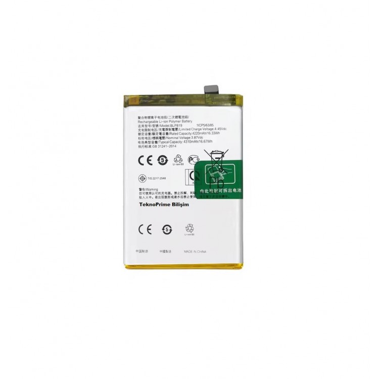 Oppo Reno 5 ile Uyumlu İthal Pil Batarya BLP819