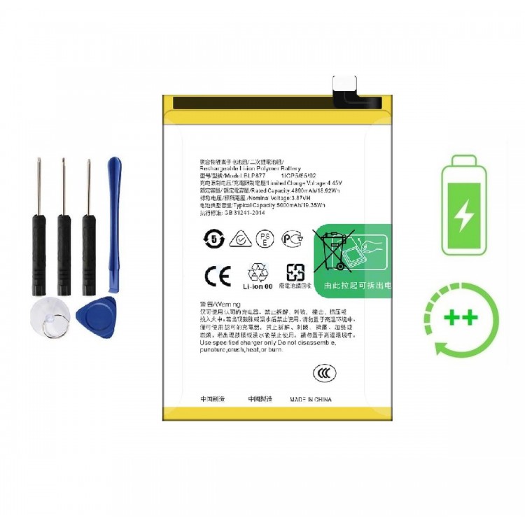 Realme C53 İle Uyumlu  Güclendirilmis İthal Pil Batarya BLP877