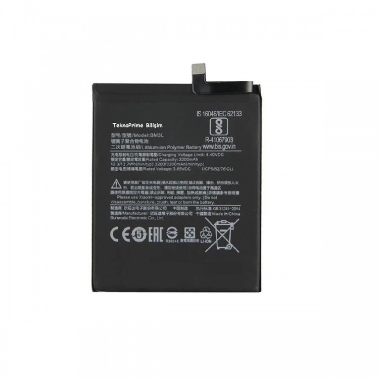 Xiaomi Mi 9 ile Uyumlu İthal Pil Batarya BM3L M1902F1G