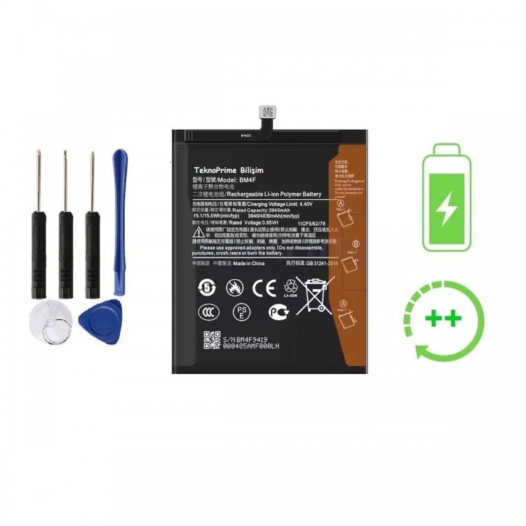 Xiaomi Mi A3 İle Uyumlu  Güclendirilmis İthal Pil Batarya BM4F