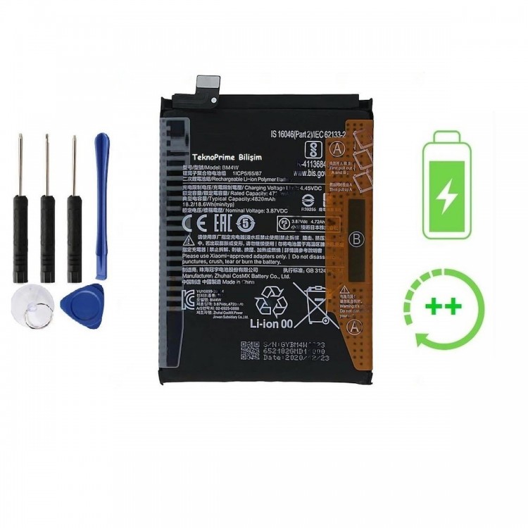 Xiaomi Mi 10T Lite 5G İle Uyumlu Güclendirilmis İthal Pil Batarya BM4W Xiaomi Mi 10T Lite 5G İle Uyumlu Güclendirilmis İthal Pil Batarya BM4W