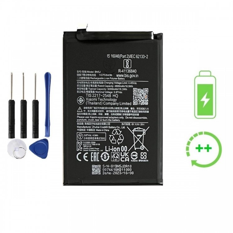 Xiaomi Mi 12T Pro İle Uyumlu  Güclendirilmis İthal Pil Batarya BN5J