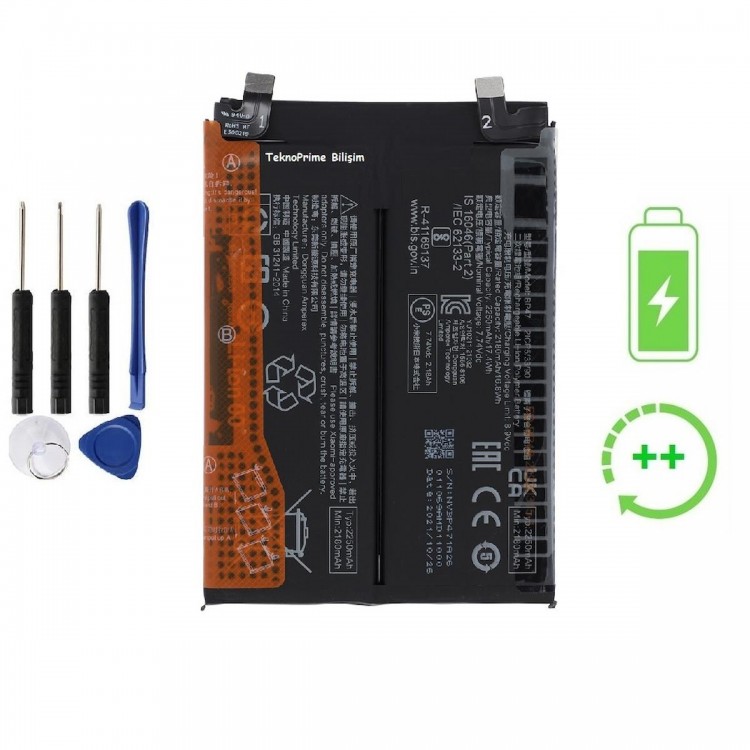 Xiaomi Redmi Note 11 Pro Plus İle Uyumlu Güclendirilmiş İthal Pil Batarya BP47 Xiaomi Redmi Note 11 Pro Plus İle Uyumlu Güclendirilmiş İthal Pil Batarya BP47