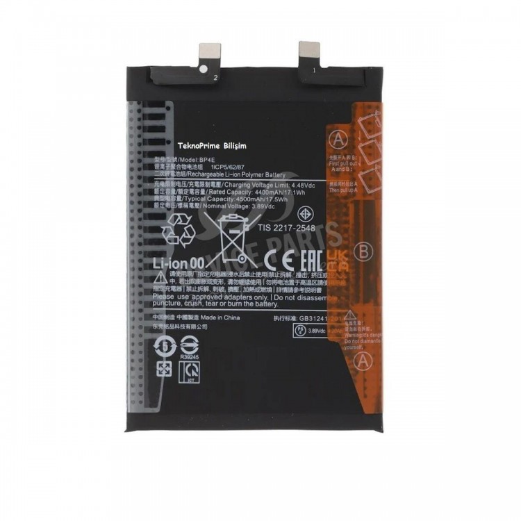 Xiaomi Mi 13 Lite ile Uyumlu İthal Pil Batarya BP4E 2210129SG Xiaomi Mi 13 Lite ile Uyumlu İthal Pil Batarya BP4E 2210129SG