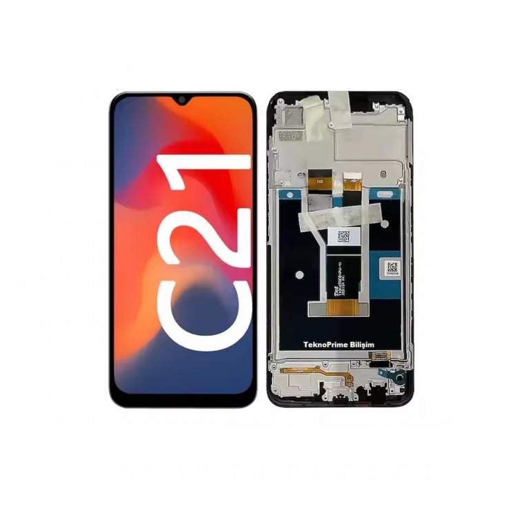 Oppo Realme C21 2021 ile Uyumlu Lcd Ekran Dokunmatik Çıtalı Rmx3063 Rmx3061 Oppo Realme C21 2021 ile Uyumlu Lcd Ekran Dokunmatik Çıtalı Rmx3063 Rmx3061