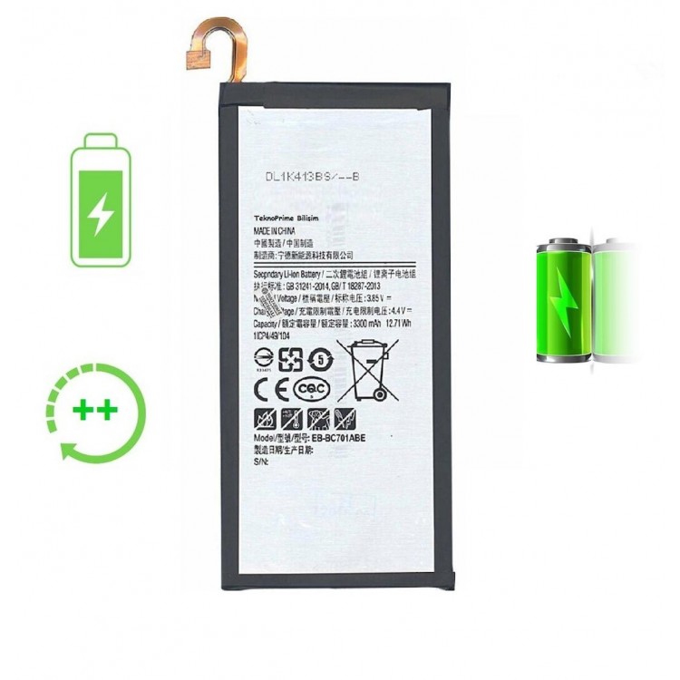 Samsung Galaxy C7 Pro C7010 ile Uyumlu Güclendirilmis İthal Pil Batarya Samsung Galaxy C7 Pro C7010 ile Uyumlu Güclendirilmis İthal Pil Batarya