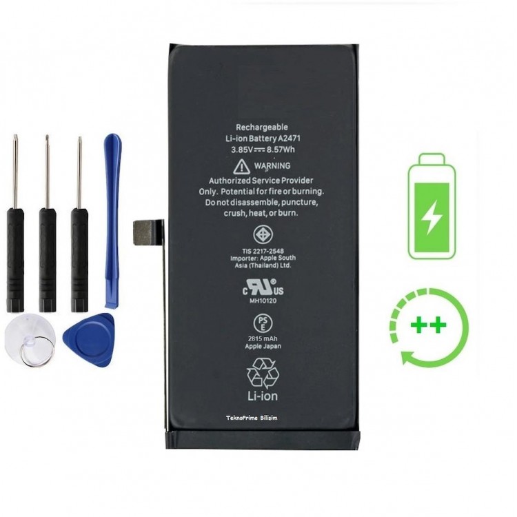 İphone 12 Pro İle Uyumlu Güclendirilmis İthal Pil Batarya