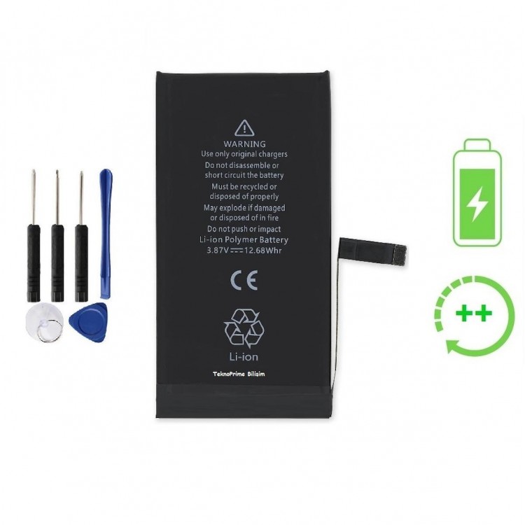İphone 14 İle Uyumlu Güclendirilmis İthal Pil Batarya