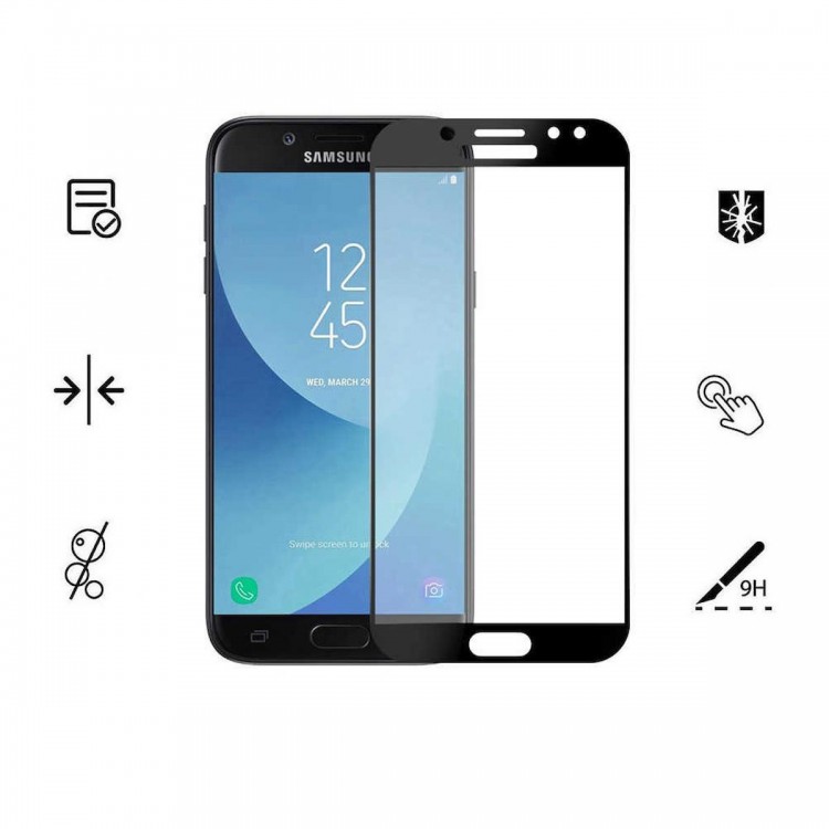 Samsung Galaxy J7 Prime İle Uyumlu Siyah Kırılmaz Cam 9d Tam Kapatan Süper Glass Samsung Galaxy J7 Prime İle Uyumlu Siyah Kırılmaz Cam 9d Tam Kapatan Süper Glass