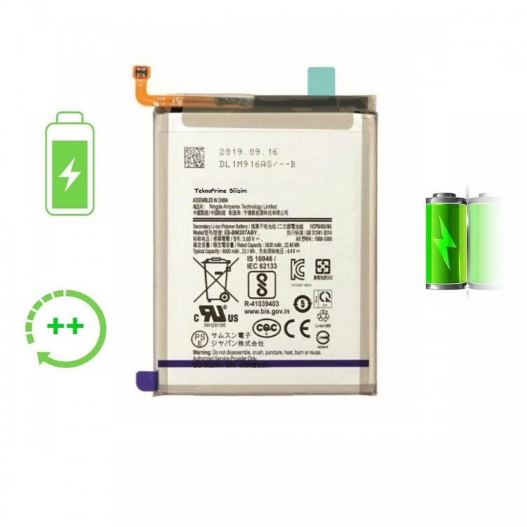 Samsung Galaxy M21 M215F ile Uyumlu Güclendirilmis İthal Pil Batarya Samsung Galaxy M21 M215F ile Uyumlu Güclendirilmis İthal Pil Batarya