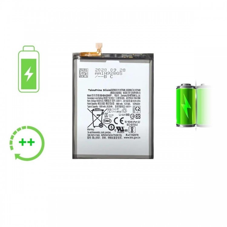 Samsung Galaxy M22 M225F ile Uyumlu Güclendirilmis İthal Pil Batarya