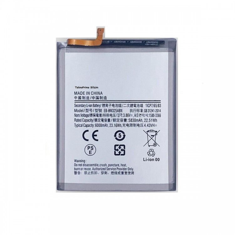 Samsung Galaxy M32 M325F ile Uyumlu İthal Pil Batarya
