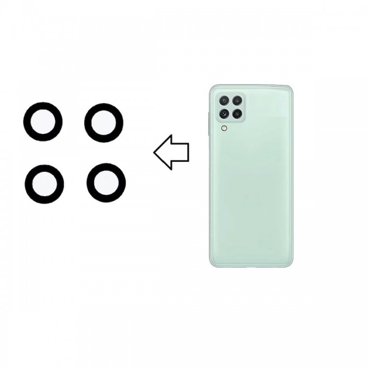 Samsung Galaxy M33 5G M336b İle Uyumlu Kamera Camı İthal Set