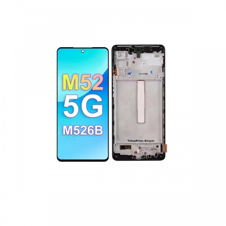 Samsung Galaxy M52 5G M526 İle Uyumlu Oled Ekran Dokunmatik Çıtalı