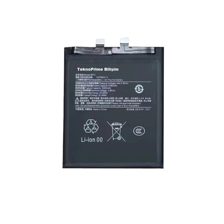 Xiaomi Mi 14 Ultra ile Uyumlu İthal Pil Batarya BP51 24031PN0DC Xiaomi Mi 14 Ultra ile Uyumlu İthal Pil Batarya BP51 24031PN0DC