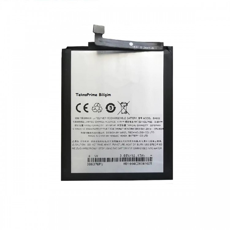 Meizu X8 ile Uyumlu İthal Pil Batarya