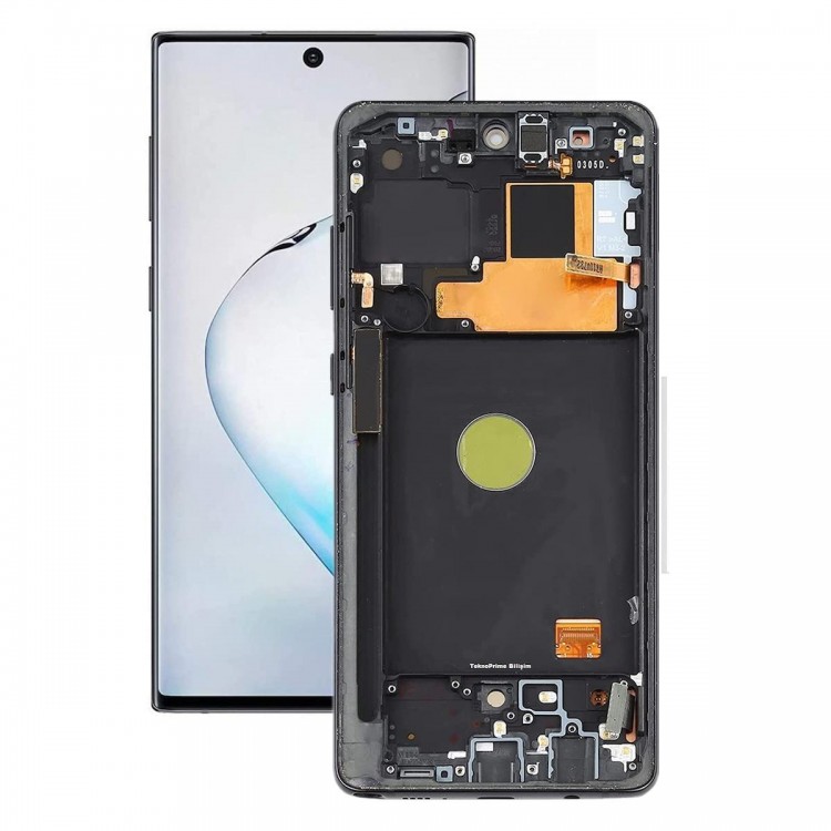 Samsung Galaxy Note 10 Lite İle Uyumlu Oled Ekran Dokunmatik Çıtalı N770F Siyah Samsung Galaxy Note 10 Lite İle Uyumlu Oled Ekran Dokunmatik Çıtalı N770F Siyah
