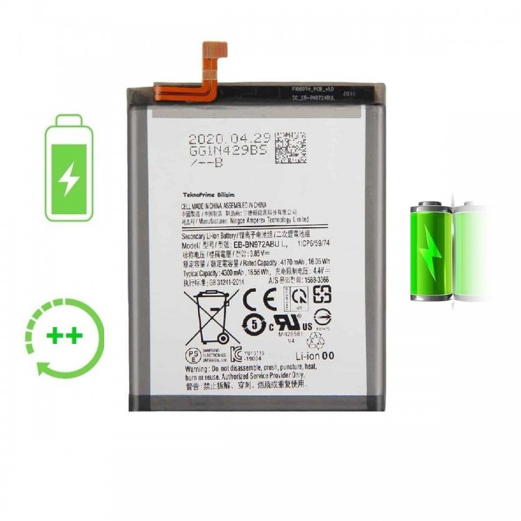 Samsung Galaxy Note 10 Plus N975F ile Uyumlu Güclendirilmis İthal Pil Batarya