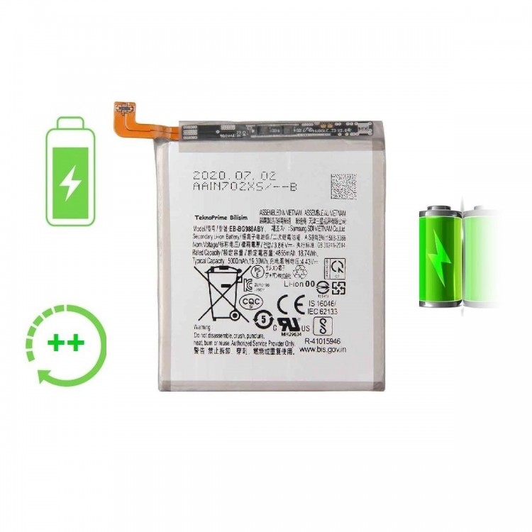Samsung Galaxy Note 20 Ultra N985F ile Uyumlu Güclendirilmis İthal Pil Batarya Samsung Galaxy Note 20 Ultra N985F ile Uyumlu Güclendirilmis İthal Pil Batarya