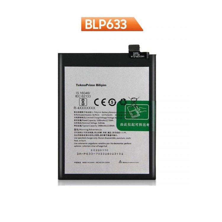 One Plus 3T ile Uyumlu İthal Pil Batarya BLP633