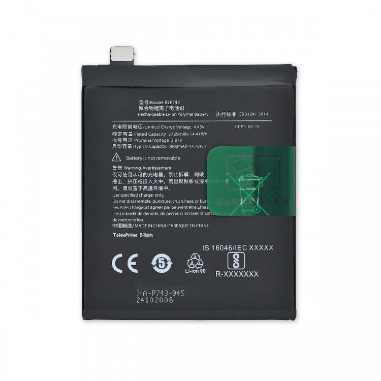 One Plus 7T İle Uyumlu İthal Pil Batarya BLP743