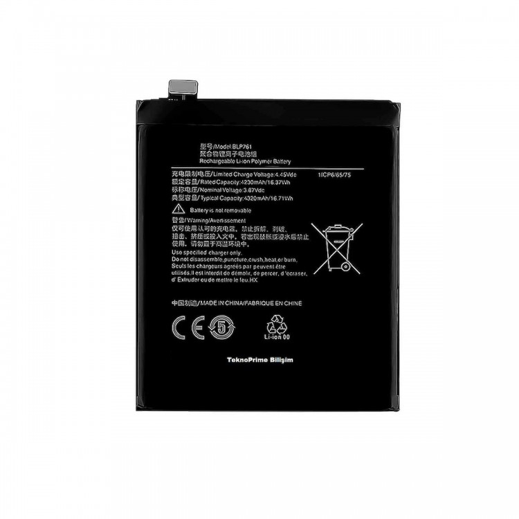 One Plus 8 ile Uyumlu İthal Pil Batarya BL761