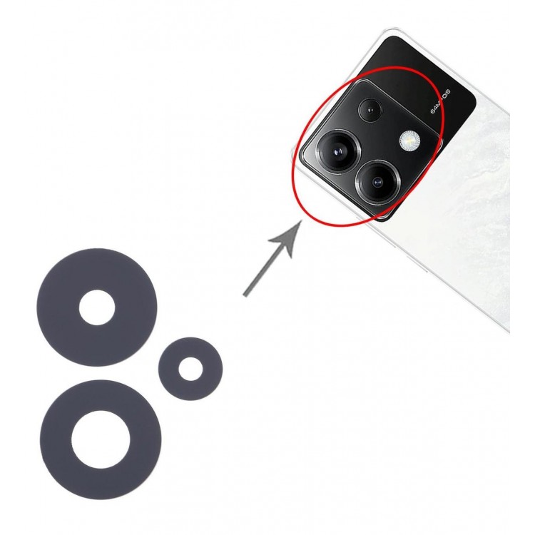 Poco X6 5G İle Uyumlu Kamera Camı İthal 23122PCD1G 23122PCD1I