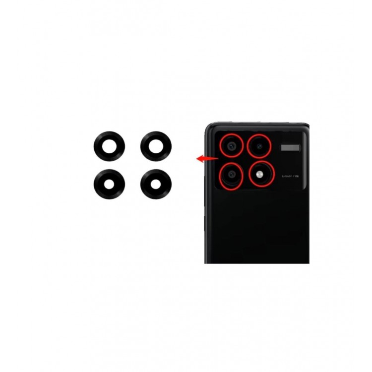 Poco X6 Pro İle Uyumlu Kamera Camı İthal Set 2311DRK48G 2311DRK48I