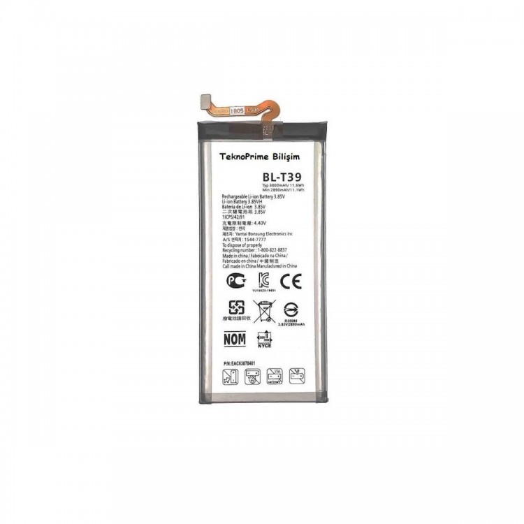 LG Q7 ile Uyumlu İthal Pil Batarya BL-T39
