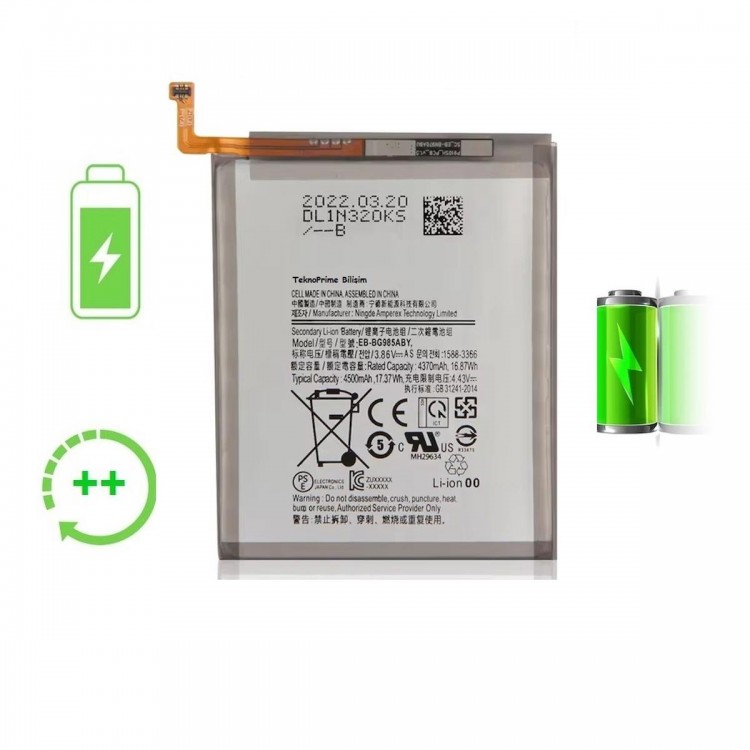 Samsung Galaxy S20 Plus G985F ile Uyumlu Güclendirilmis İthal Pil Batarya