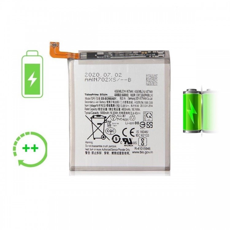 Samsung Galaxy S20 Ultra G988F ile Uyumlu Güclendirilmis İthal Pil Batarya Samsung Galaxy S20 Ultra G988F ile Uyumlu Güclendirilmis İthal Pil Batarya