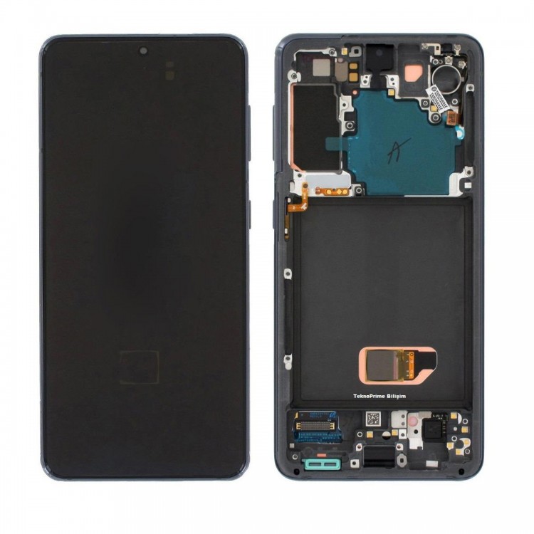 Samsung Galaxy S21 5G ile Uyumlu Oled Ekran Dokunmatik SM-G991B Siyah