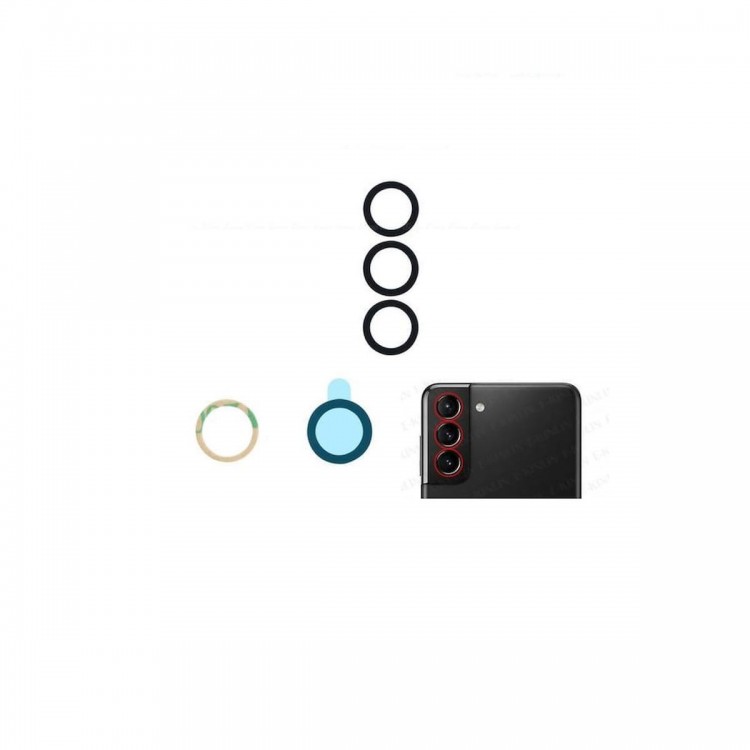 Samsung Galaxy S21 G991 İle Uyumlu Kamera Camı İthal Set