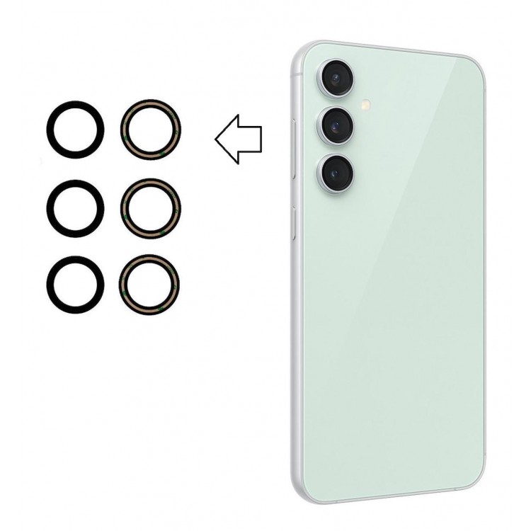 Samsung Galaxy S23fe S711b İle Uyumlu Kamera Camı İthal Set Samsung Galaxy S23fe S711b İle Uyumlu Kamera Camı İthal Set