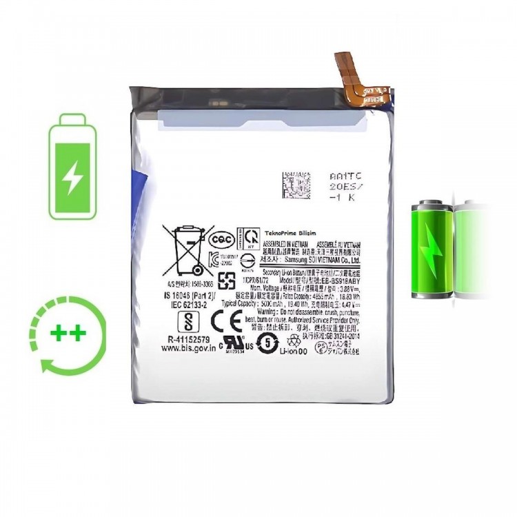 Samsung Galaxy S23 Ultra S918b ile Uyumlu Güclendirilmis İthal Pil Batarya
