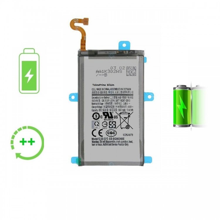 Samsung Galaxy S9 Plus G965F ile Uyumlu Güclendirilmis İthal Pil Batarya