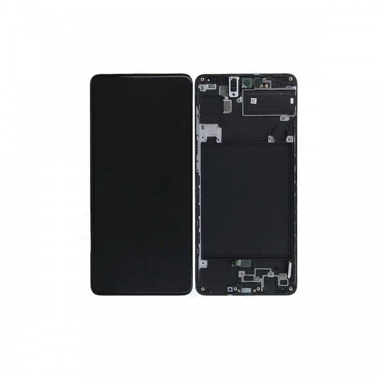 Samsung Galaxy A71 A715F İle Uyumlu Lcd Ekran Dokunmatik Dar Ekran Çıtalı