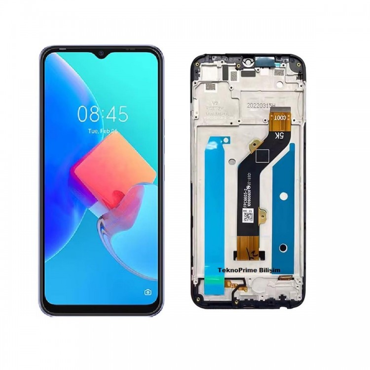 Tecno Spark 8C ile Uyumlu Lcd Ekran Dokunmatik Çıtalı KG5K