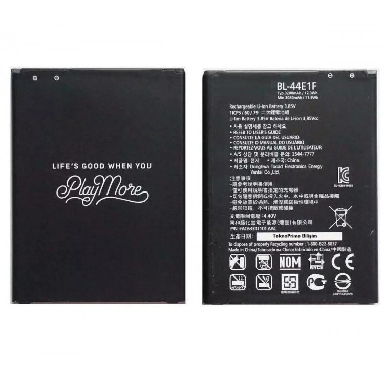 LG Staylus 3 M400 ile Uyumlu İthal Pil Batarya BL-44E1F