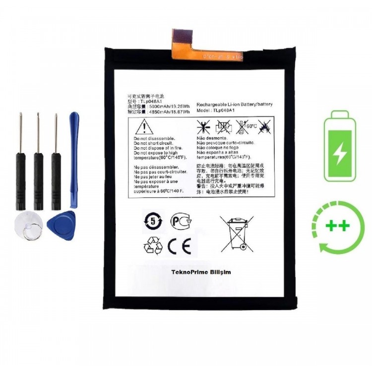 Tcl 20L Plus İle Uyumlu Güçlendirilmiş İthal Pil Batarya T775 TLp048A1