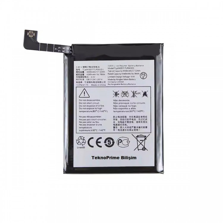 TCL 20 Pro  ile Uyumlu İthal Pil Batarya T810H